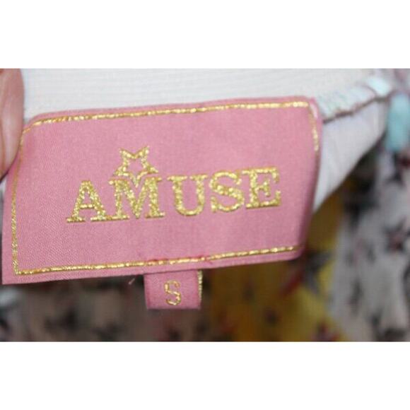 AMUSE Patricia Forgeal Sz S Small Ruffled Tiered Floral Zen Skirt - Picture 7 of 10